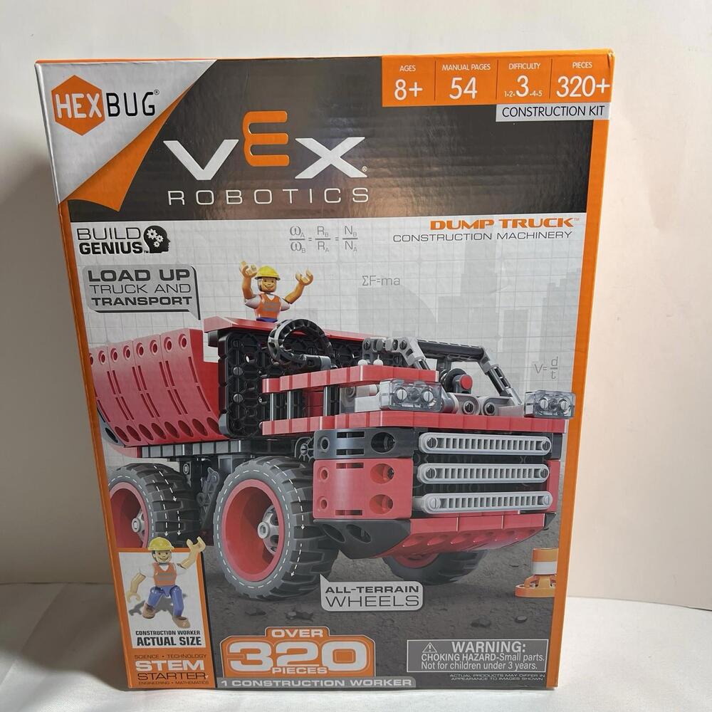 HEX BUG Vex Robotics CONSTRUCTION MACHINERY Dump Truck Ages 8+ Building Set NEW
